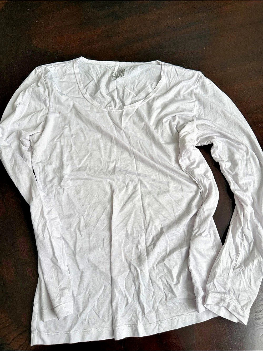 32 HEAT Long Sleeve Top in White